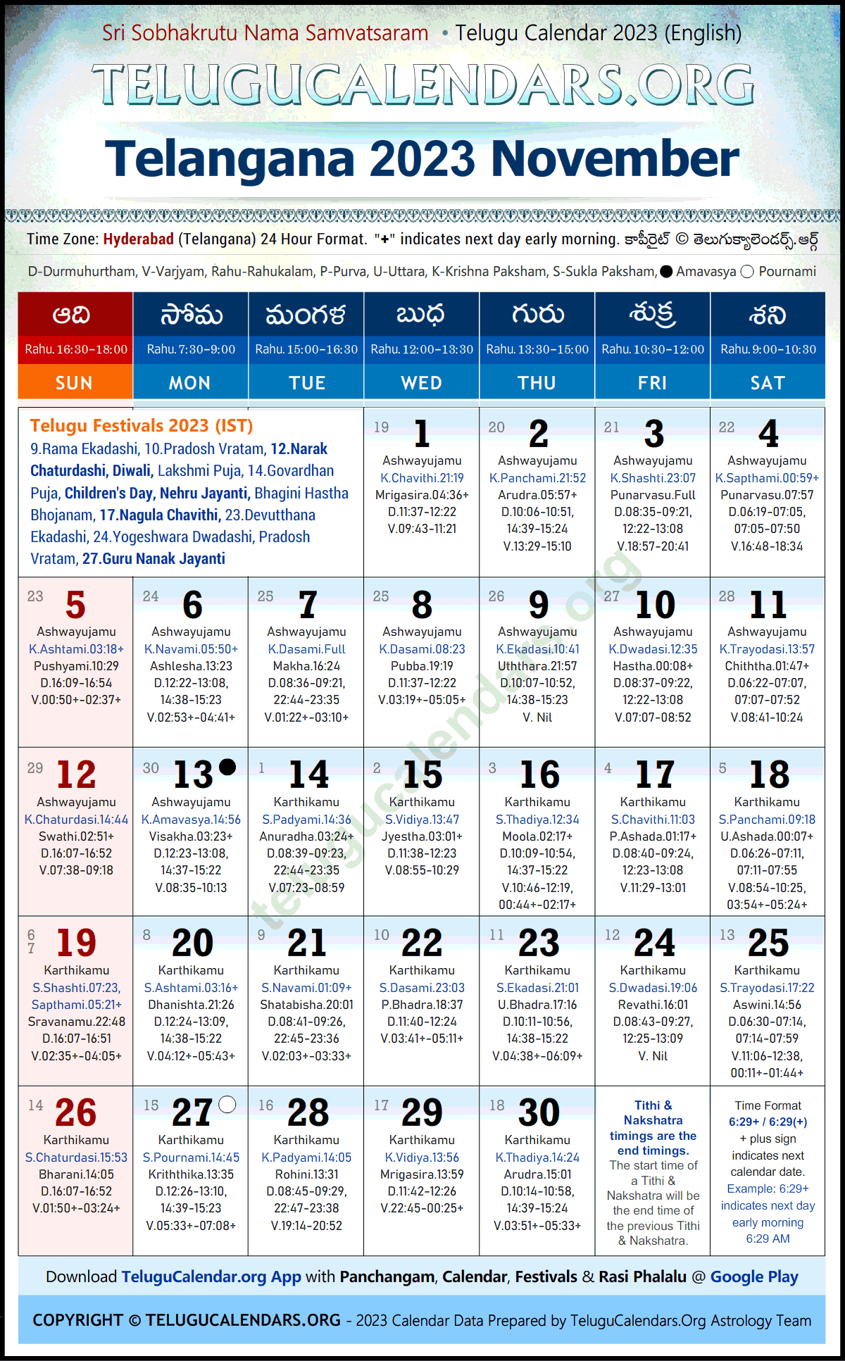 telangana-2023-november-telugu-calendar-festivals-holidays-in-english-pdf-download